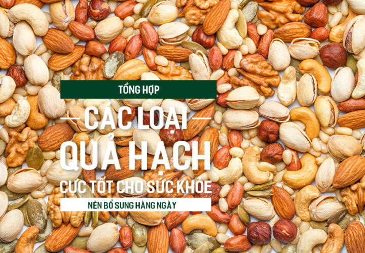Tổng hợp các loại quả hạch cực tốt cho sức khỏe nên bổ sung hàng ngày.